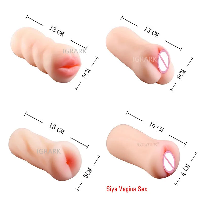 Sex Real Vagina Pussy Male Masturbator Mouth Oral Licking Anal Ass Masturbation Cup Adult Games Erotic Products Sex Toys for Men