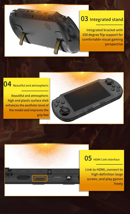 4.5-Inch IPS HD Screen Handheld Wireless Game Console SF3000HD With 1.2G Dual-Core Processor Large Battery Handheld Game Players
