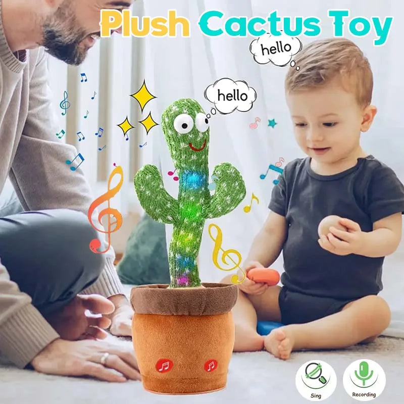 New Interactive Dancing Cactus Toys For Kids Baby Toddler Boys And Girls Fun Singing Mimic Recording Repeating Cactus Baby Gifts