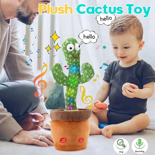 New Interactive Dancing Cactus Toys For Kids Baby Toddler Boys And Girls Fun Singing Mimic Recording Repeating Cactus Baby Gifts