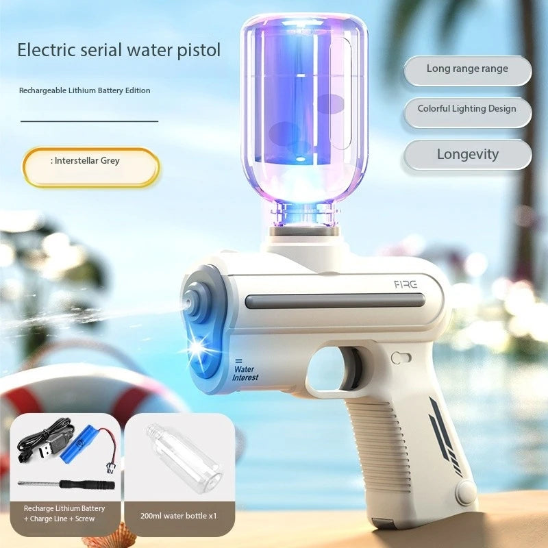 2025 New Water Gun Fully Automatic Shooting Toy High Pressure Sprinkler Summer Outdoor Beach Pool Party Toy Children Adult Gift