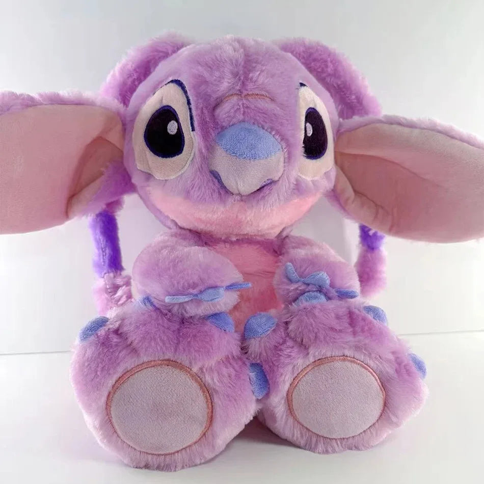 2026! & hot Lilo Stitch Plush Doll Breath Child Peluche Kawaii Soothes Toy Anime Baby Music Light Sleep Toys Pink Stitch Kid Gi