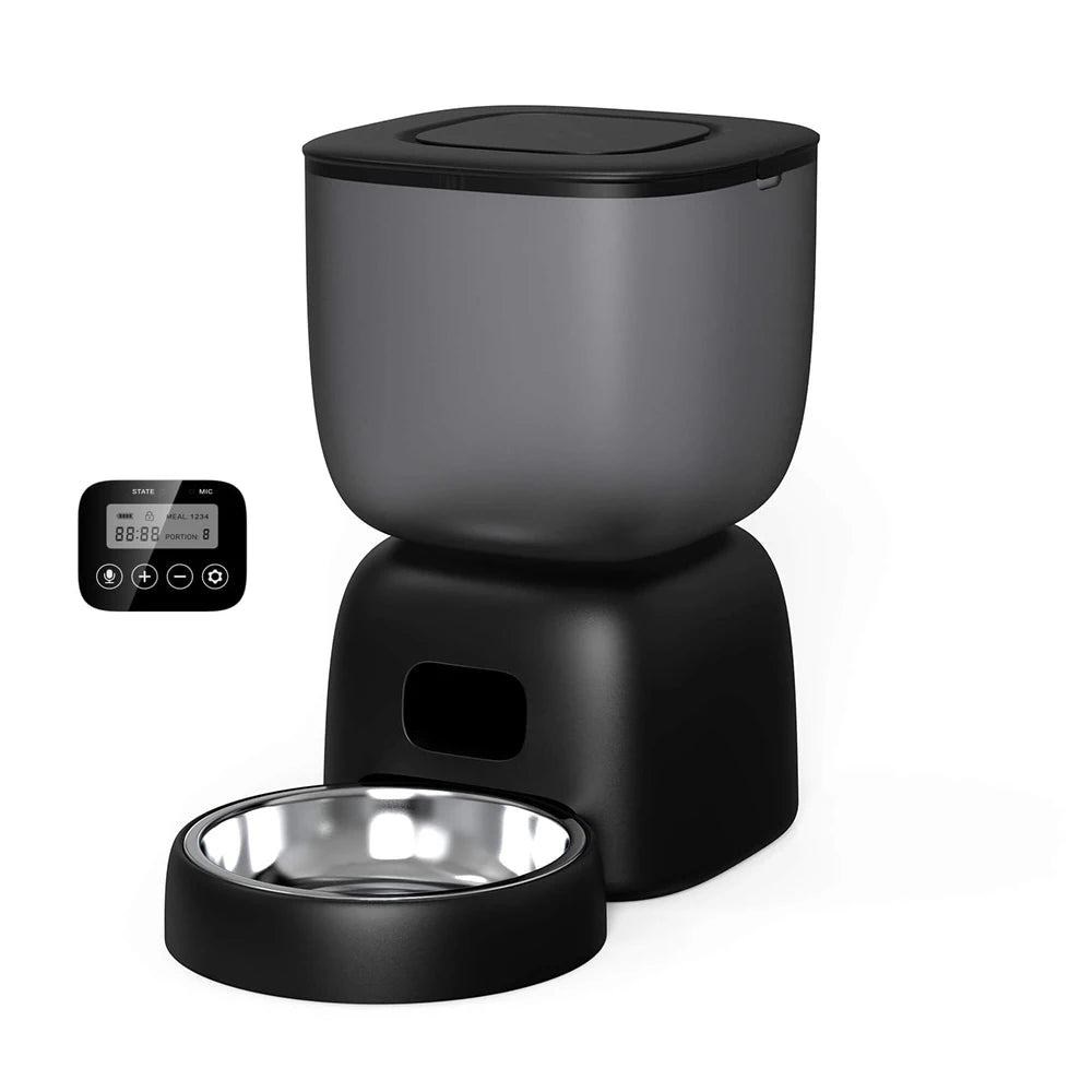 3L Automatic Pet Feeder Smart Food Dispenser Cat & Dog Timer Stainless Steel Bowl Automatic Dog & Cat Pet Feeding Pet Supplies