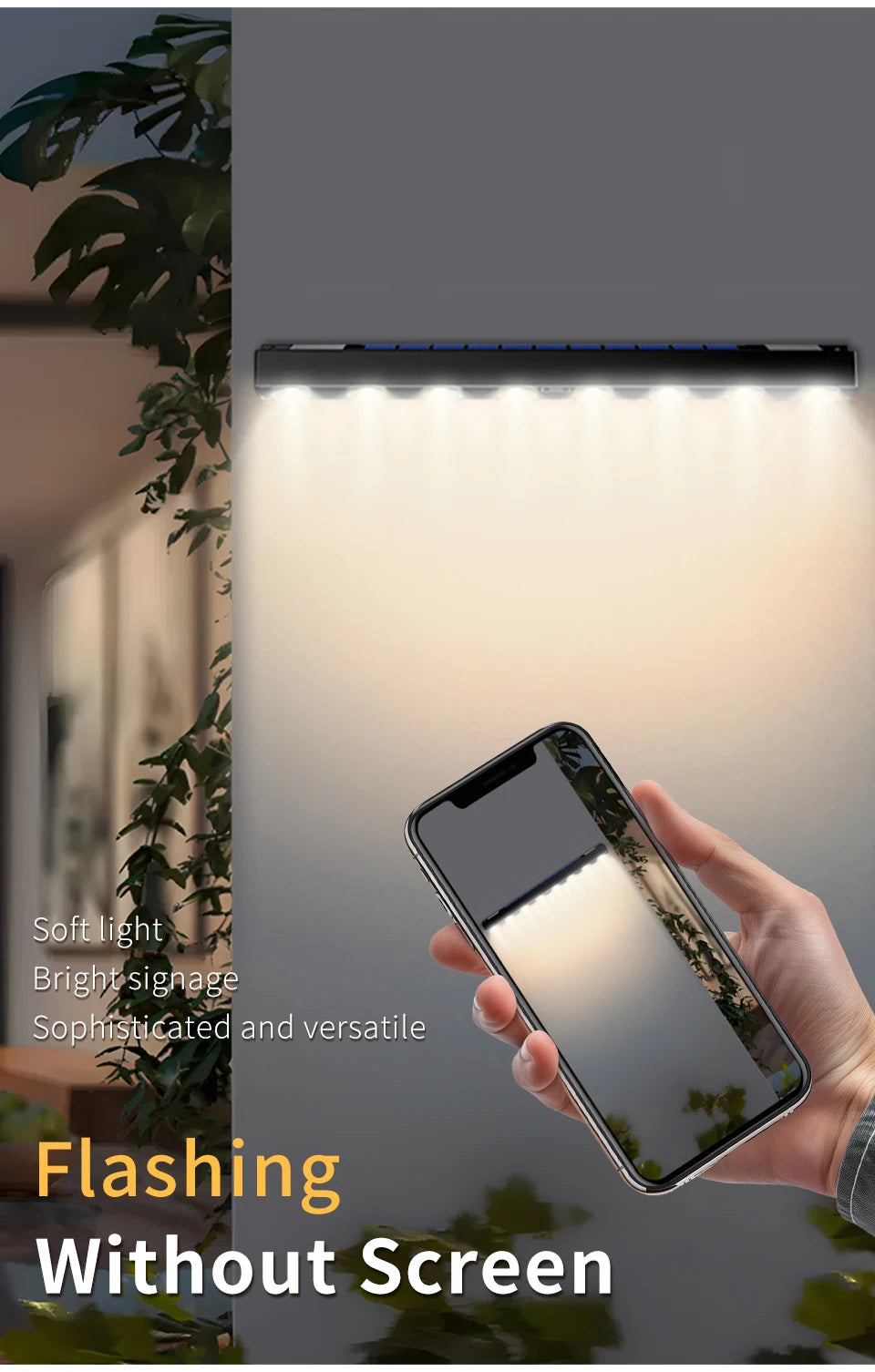 Solar Sign Light Outdoor LED Wall Lamp Address Light Dusk to Dawn Sunlight for Billboard Mailbox House Number Porch Fence Garden