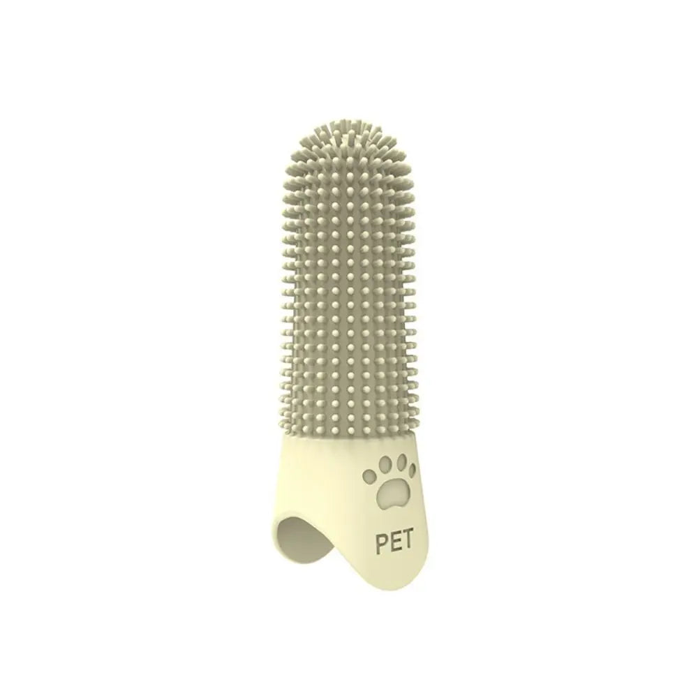 Silicone Pet Teeth Cleaning Fingertips Nontoxic 360° Cleaning Pet Toothbrushes Durable Super Soft Cats Mouth Cleaner Dental Care