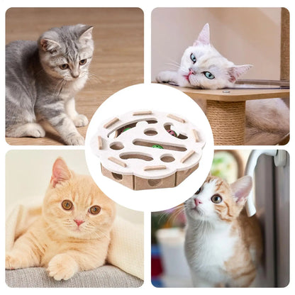 Cat Ball Puzzle Toy Pet Felt Play Game Cat Puzzle Box Game For Indoor Outdoor Home Garden Backyard Exercise Patio Balcony