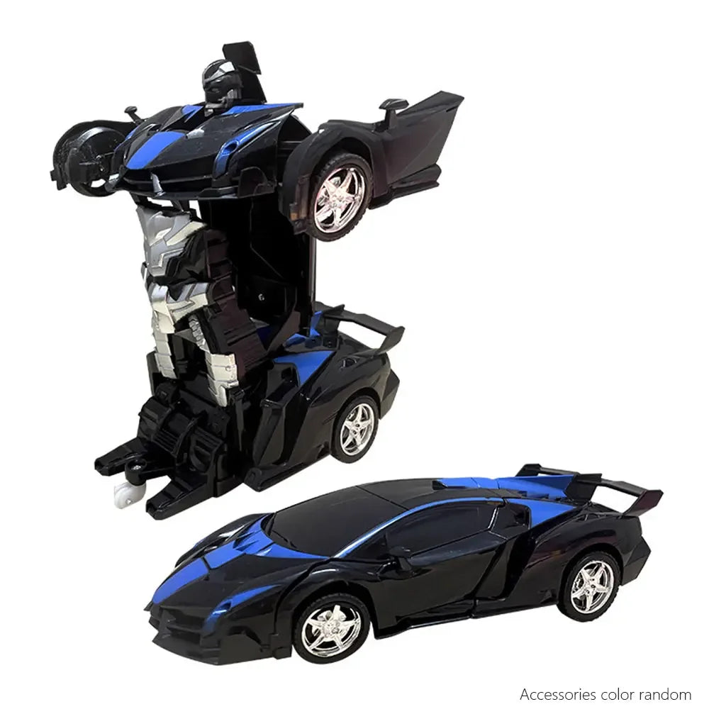 Electric RC Car 2 In 1 Transformation Robots Sports Vehicle Model Robots Boys Toys Remote Cool RC Deformation Cars Kid Toy Gifts