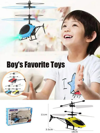 Rechargeable Mini Remote Control Helicopter Wireless Remote Control Infrared Induction Aircraft Children's Toy Aircraft Model