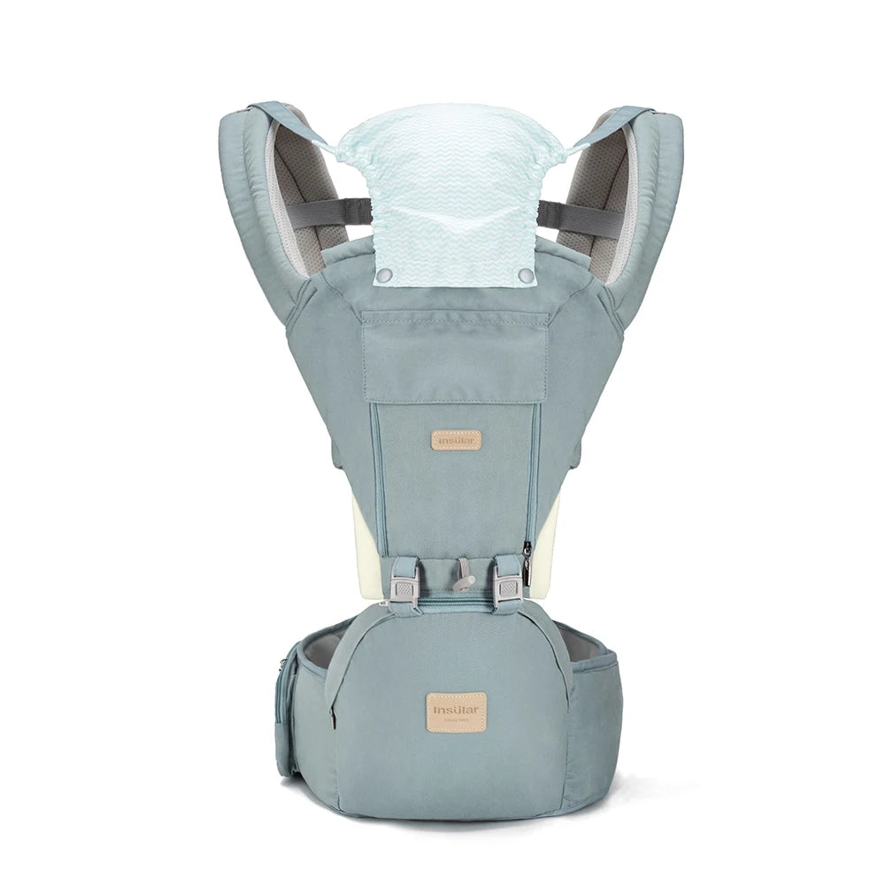 Insular  Ergonomics Baby Carrier Sling Portable Child Backpacks Thickening Shoulders 360 Ergonomic Hoodie Kangaroo 0-36 Months