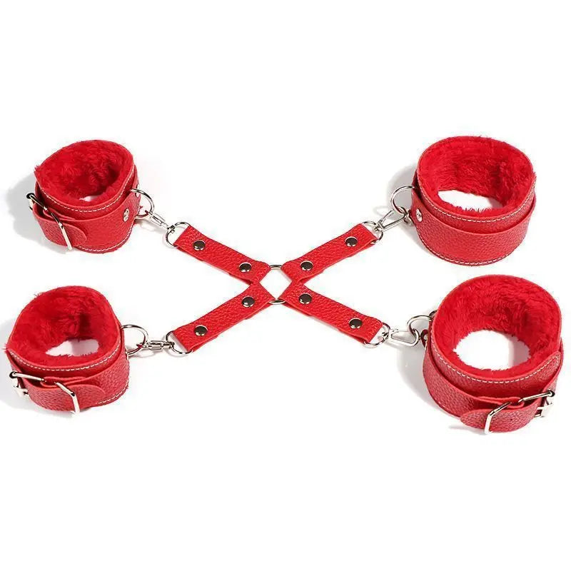 SM Handcuff Restraint Cuffs Leg Cuff Sex Toy Kits BDSM Bondage Gear Hand Leg Restraint Straps 18+ Adult Couple Sextoy Kits Shop