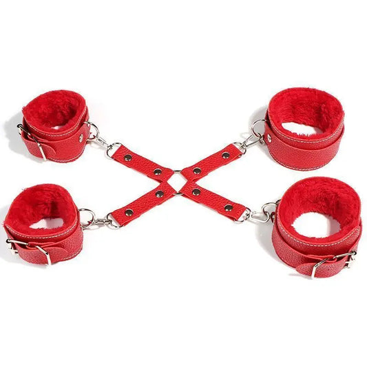 SM Handcuff Restraint Cuffs Leg Cuff Sex Toy Kits BDSM Bondage Gear Hand Leg Restraint Straps 18+ Adult Couple Sextoy Kits Shop