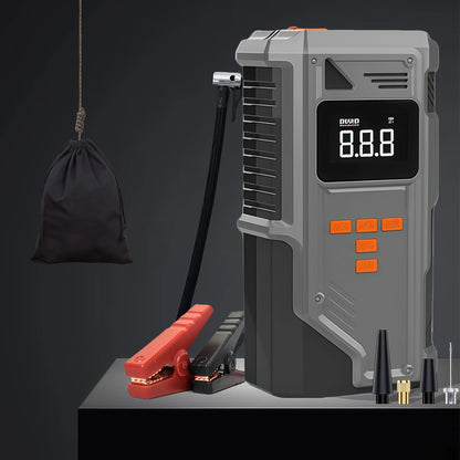 All-in-One Car Jump Starter & Tire Inflator - 12V for Cars/Trucks/SUVs, 10.2 Bar Air Compression,-40°C Resistant,Tire Monitoring