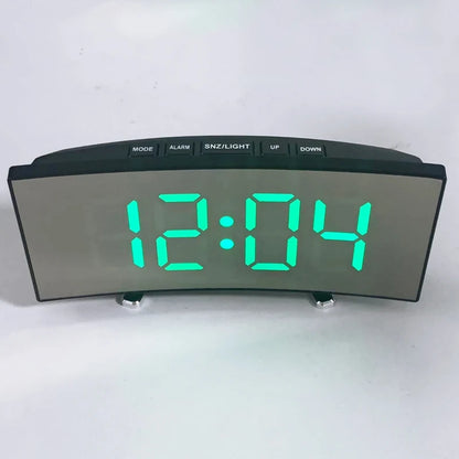 Electronic Alarm Clock Noiseless Design Digital LED Large Display Mirror Electronic Clock Digital Alarm Clock LED Mirror Clocks