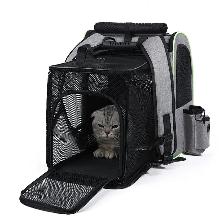 Cat Bag for Outdoor Use Portable and Expandable Pet Travel Bag Small Dog Cat Travel Backpack Pet Accessories