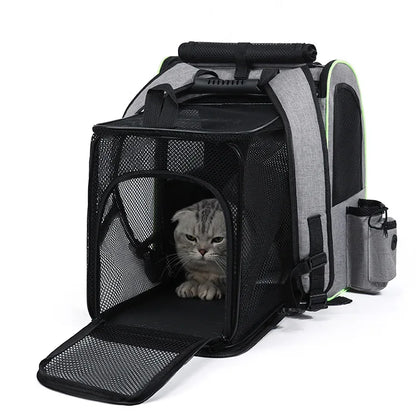 Cat Bag for Outdoor Use Portable and Expandable Pet Travel Bag Small Dog Cat Travel Backpack Pet Accessories