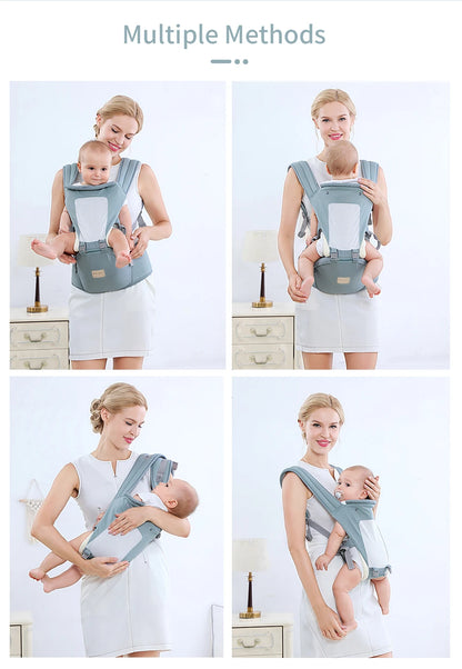 Insular  Ergonomics Baby Carrier Sling Portable Child Backpacks Thickening Shoulders 360 Ergonomic Hoodie Kangaroo 0-36 Months