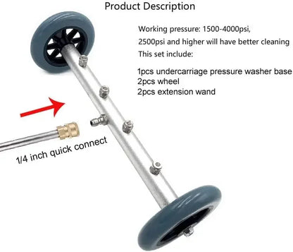 5000PSI High Pressure Washer for Car Chassis & Locomotive Cleaning - Varixo