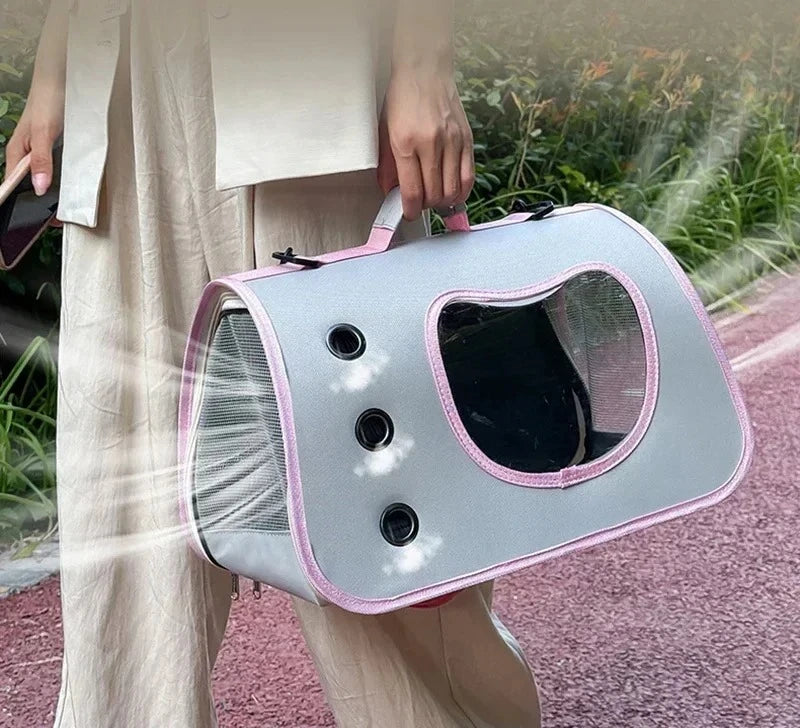 Lightweight Portable Foldable Breathable Pet Carrier Bag for Small Dogs Cats and Kittens Ideal for Outdoor Travel