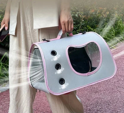Lightweight Portable Foldable Breathable Pet Carrier Bag for Small Dogs Cats and Kittens Ideal for Outdoor Travel