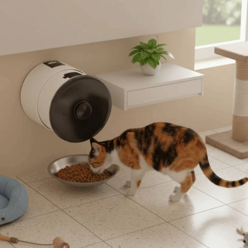 Button/WIFI Control Pet Automatic Feeder - Varixo