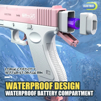 Pistola de agua M416, pistola eléctrica, juguete de tiro, totalmente automático, tiro de verano, playa, diversión al aire libre,