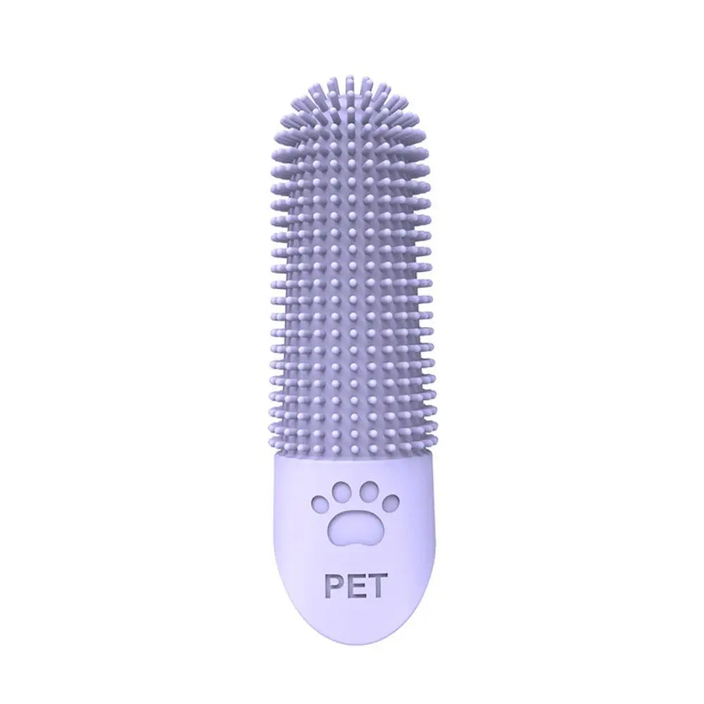 Silicone Pet Teeth Cleaning Fingertips Nontoxic 360° Cleaning Pet Toothbrushes Durable Super Soft Cats Mouth Cleaner Dental Care