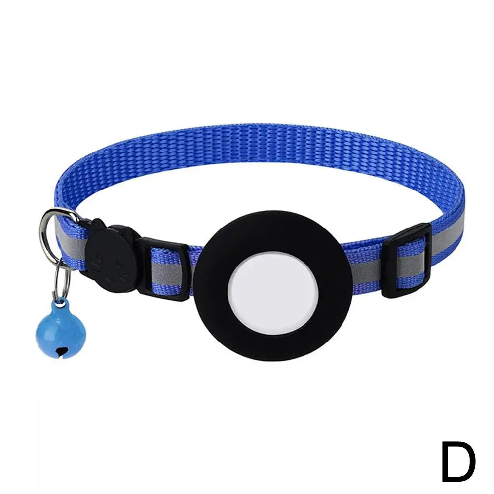 Pet Smart Bluetooth With Bell Cute Reflective Dog Tracking Collar Footprint Address Bird Cat Pendant Night Anti T1K3