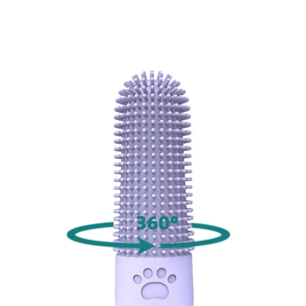 Silicone Pet Teeth Cleaning Fingertips Nontoxic 360° Cleaning Pet Toothbrushes Durable Super Soft Cats Mouth Cleaner Dental Care