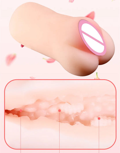 Sex Real Vagina Pussy Male Masturbator Mouth Oral Licking Anal Ass Masturbation Cup Adult Games Erotic Products Sex Toys for Men