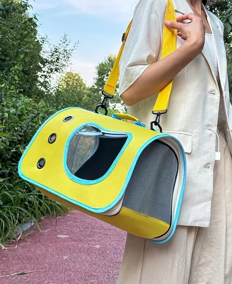 Lightweight Portable Foldable Breathable Pet Carrier Bag for Small Dogs Cats and Kittens Ideal for Outdoor Travel