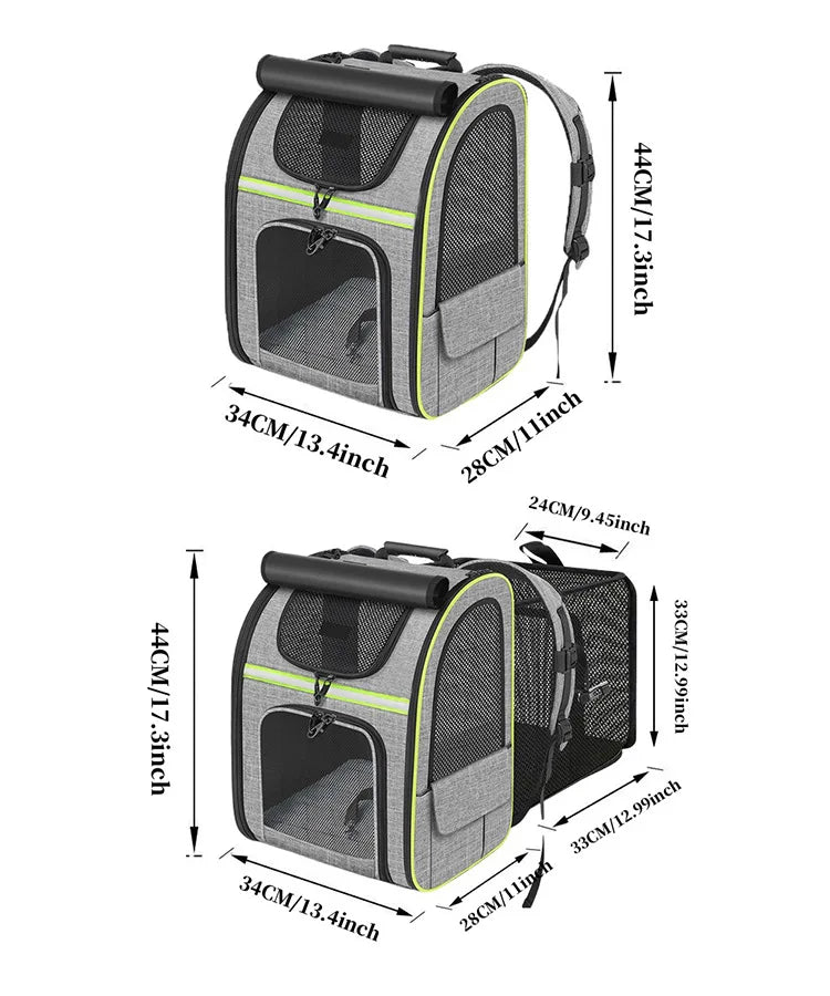 Cat Bag for Outdoor Use Portable and Expandable Pet Travel Bag Small Dog Cat Travel Backpack Pet Accessories