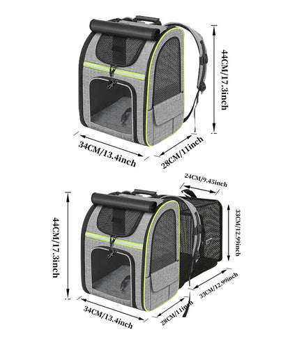 Cat Bag for Outdoor Use Portable and Expandable Pet Travel Bag Small Dog Cat Travel Backpack Pet Accessories