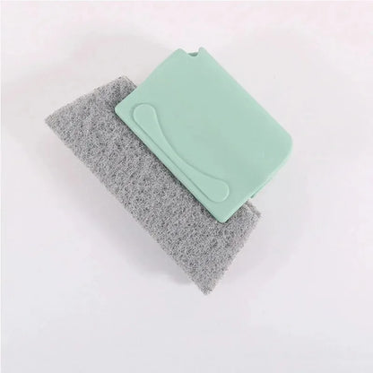 1pc 2 In 1 Groove Cleaning Tool Window Frame Door Groove Cleaning Brush Sliding Door Track Cleaning Tools Hand-held Crevice Clea