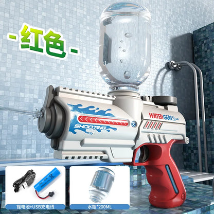 Pistola de agua M416, pistola eléctrica, juguete de tiro, totalmente automático, tiro de verano, playa, diversión al aire libre,