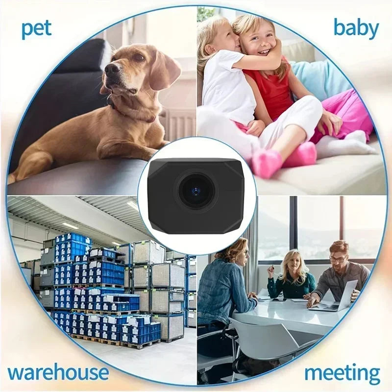4K HD WiFi Mini Security Camera Wireless Smart Home Indoor Surveillance with APP Remote Monitoring Lightweight Portable Design