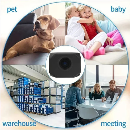 4K HD WiFi Mini Security Camera Wireless Smart Home Indoor Surveillance with APP Remote Monitoring Lightweight Portable Design