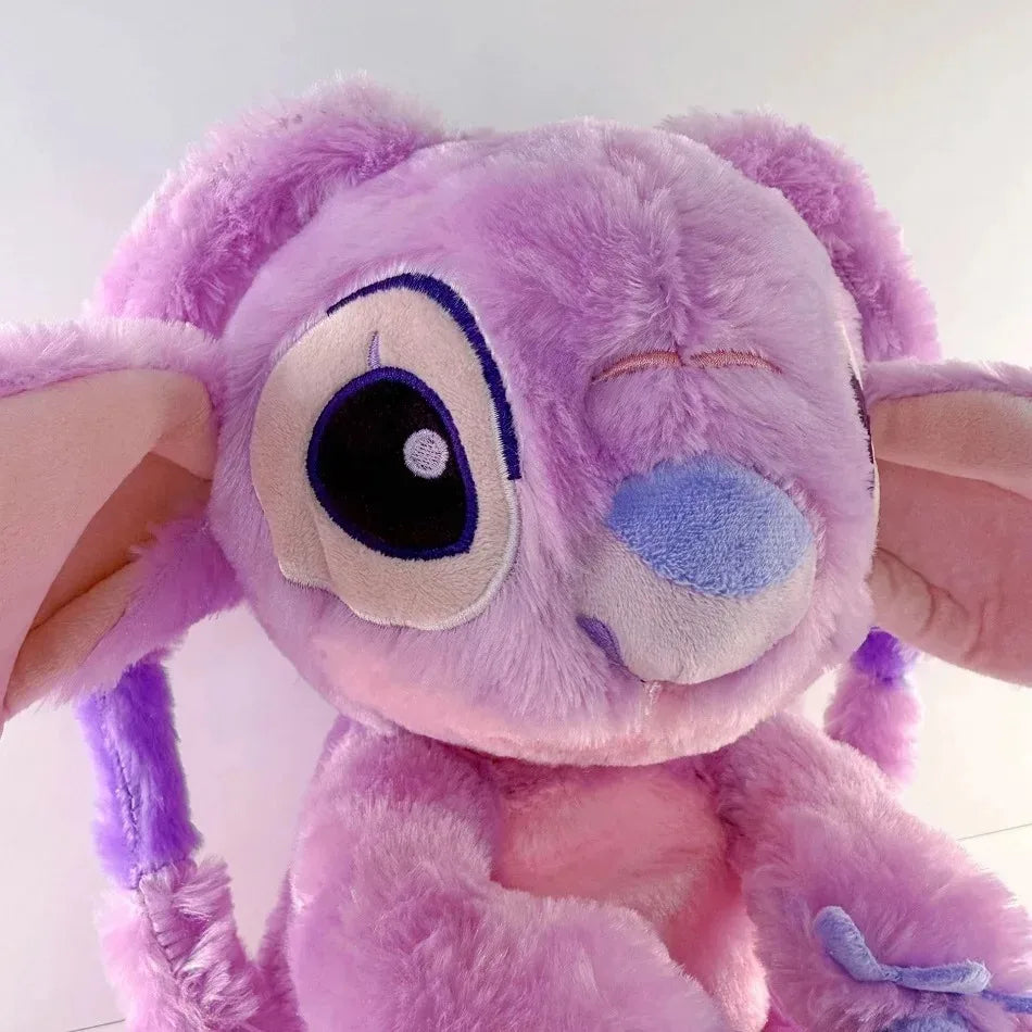 2026! & hot Lilo Stitch Plush Doll Breath Child Peluche Kawaii Soothes Toy Anime Baby Music Light Sleep Toys Pink Stitch Kid Gi