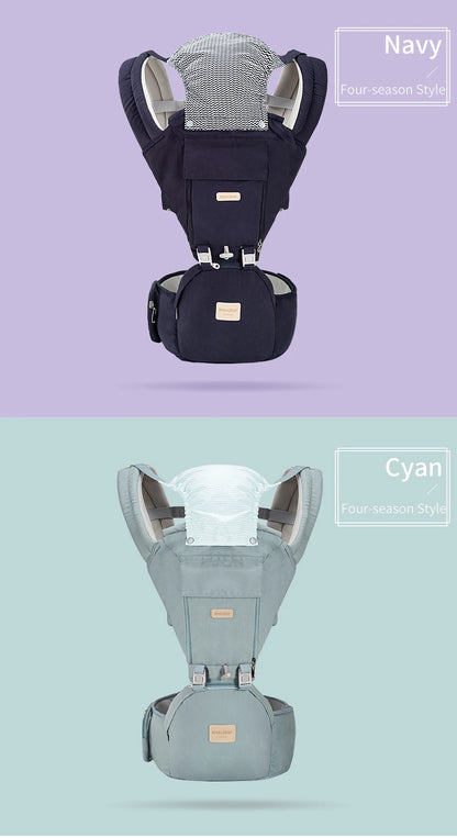 Insular  Ergonomics Baby Carrier Sling Portable Child Backpacks Thickening Shoulders 360 Ergonomic Hoodie Kangaroo 0-36 Months