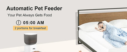 3L Automatic Pet Feeder Smart Food Dispenser Cat & Dog Timer Stainless Steel Bowl Automatic Dog & Cat Pet Feeding Pet Supplies