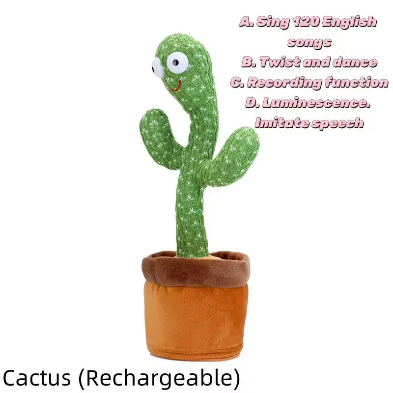 New Interactive Dancing Cactus Toys For Kids Baby Toddler Boys And Girls Fun Singing Mimic Recording Repeating Cactus Baby Gifts