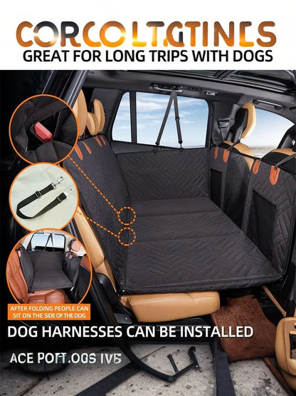 Waterproof Dog Car Seat Cover For Back Seat With Side Flap Seat Protector Car Backseat Protec Mat