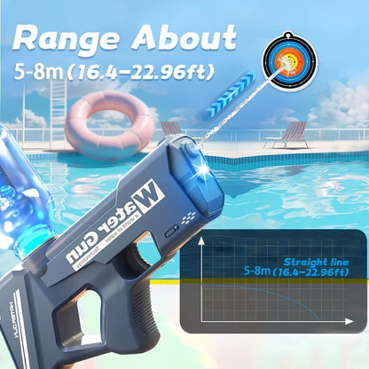 2025 New Water Gun Fully Automatic Shooting Toy High Pressure Sprinkler Summer Outdoor Beach Pool Party Toy Children Adult Gift