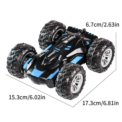 RC spray car 2.4G double-sided stunt with lights Children's toys direct charging compatible external charging