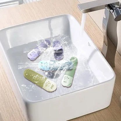 Silicone Pet Teeth Cleaning Fingertips Nontoxic 360° Cleaning Pet Toothbrushes Durable Super Soft Cats Mouth Cleaner Dental Care