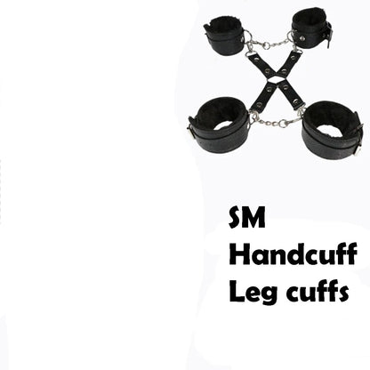 SM Handcuff Restraint Cuffs Leg Cuff Sex Toy Kits BDSM Bondage Gear Hand Leg Restraint Straps 18+ Adult Couple Sextoy Kits Shop