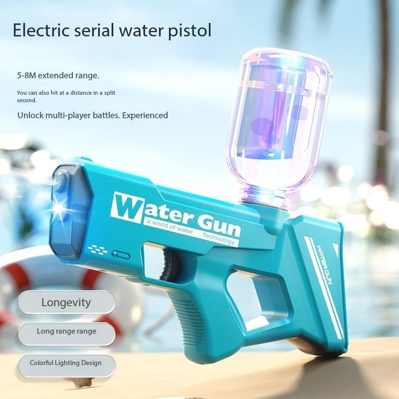 2025 New Water Gun Fully Automatic Shooting Toy High Pressure Sprinkler Summer Outdoor Beach Pool Party Toy Children Adult Gift