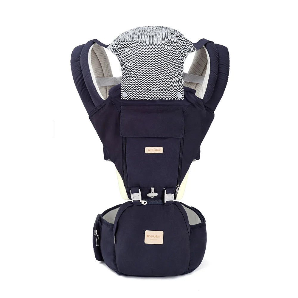 Insular  Ergonomics Baby Carrier Sling Portable Child Backpacks Thickening Shoulders 360 Ergonomic Hoodie Kangaroo 0-36 Months