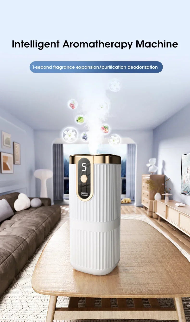 Rechargeable Mini Essential Oil Diffuser 5 Gear Aromatherapy Machine Large Mist Air Humidifier For Home Car Office Use