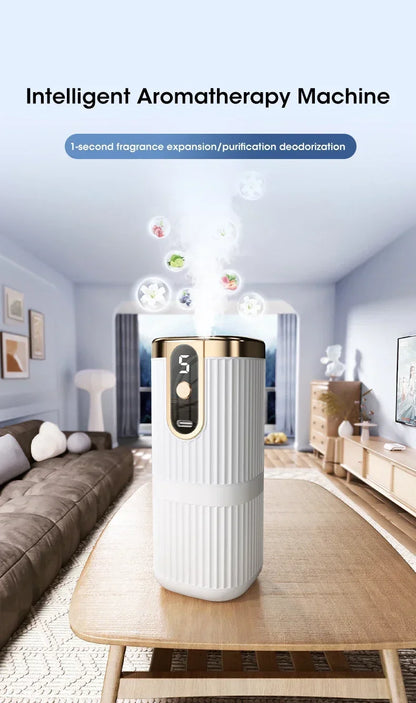 Rechargeable Mini Essential Oil Diffuser 5 Gear Aromatherapy Machine Large Mist Air Humidifier For Home Car Office Use