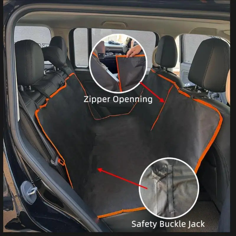 Waterproof Dog Car Seat Cover For Back Seat With Side Flap Seat Protector Car Backseat Protec Mat